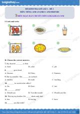 Đề thi giữa kì 1 Tiếng Anh 4 Family and Friends - Đề số 2